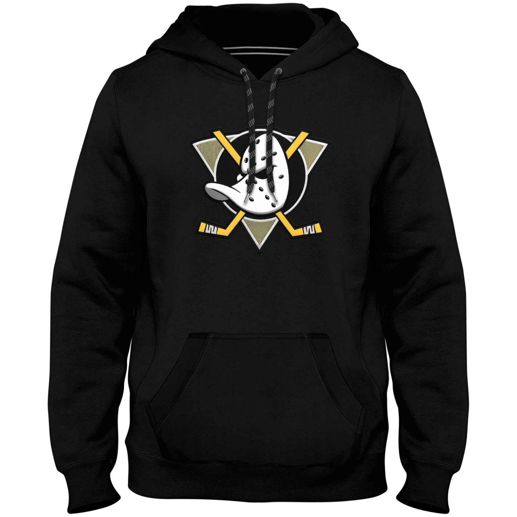 Anaheim Ducks NHL Bulletin Men's Black Express Twill Logo Hoodie