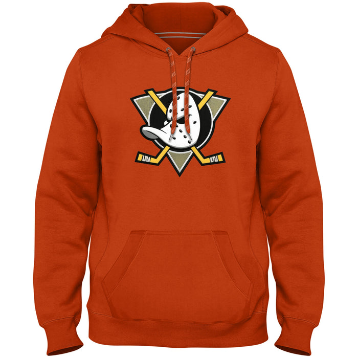 Anaheim Ducks NHL Bulletin Men's Orange Express Twill Logo Hoodie