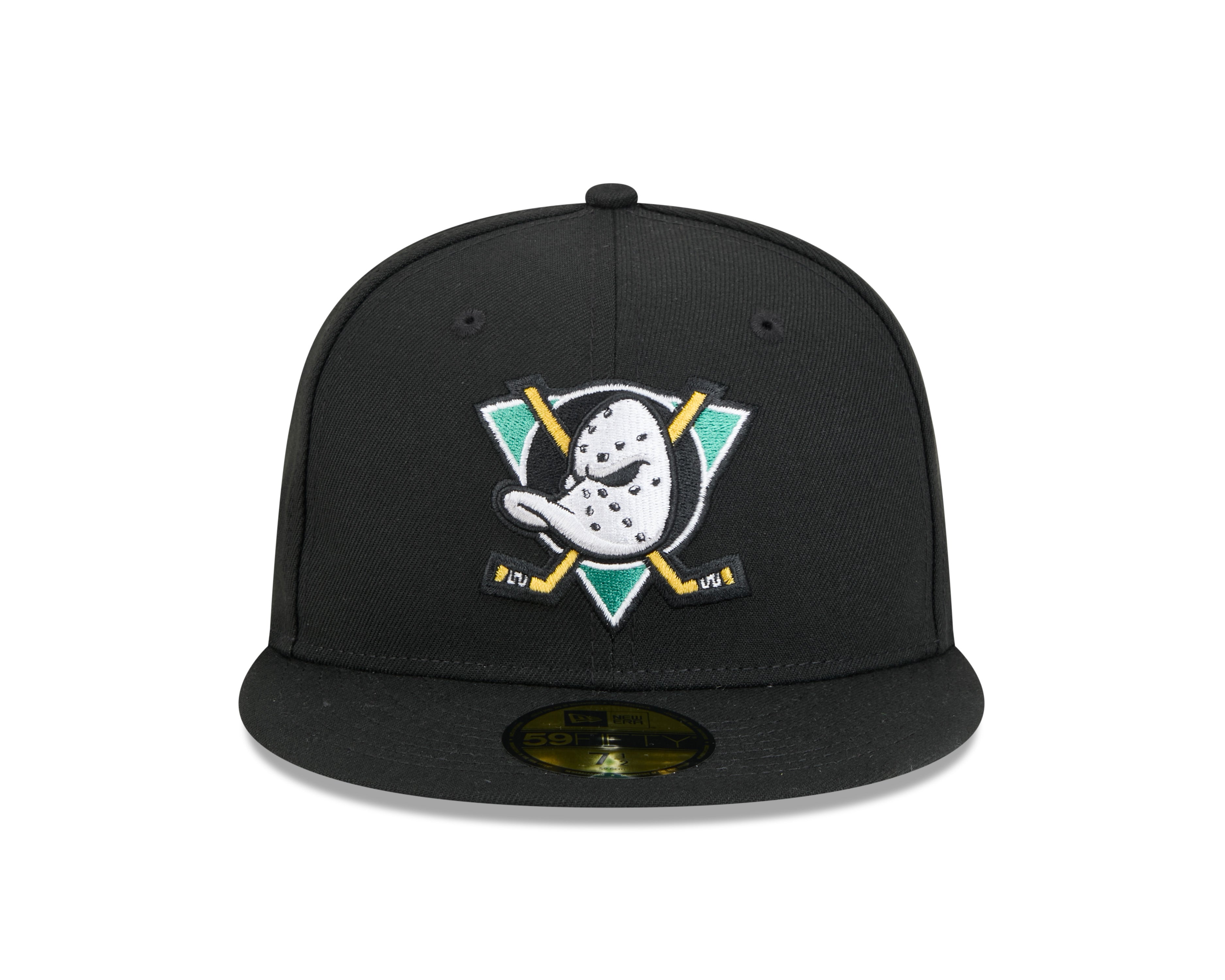 Casquette ajustée 59Fifty Core noire pour homme des Ducks d'Anaheim de la LNH de New Era