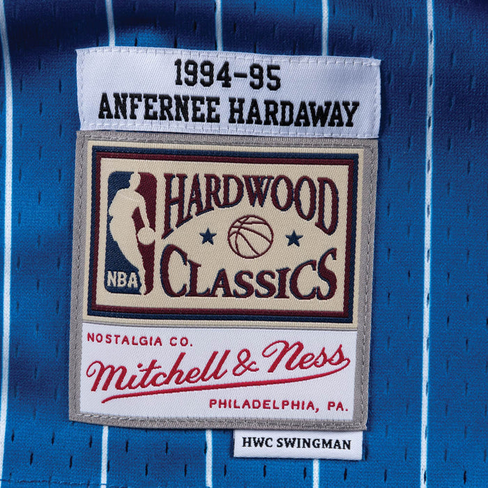 Anfernee Hardaway Orlando Magic NBA Mitchell & Ness Men's Royal Blue 1994-95 Hardwood Classics Swingman Jersey