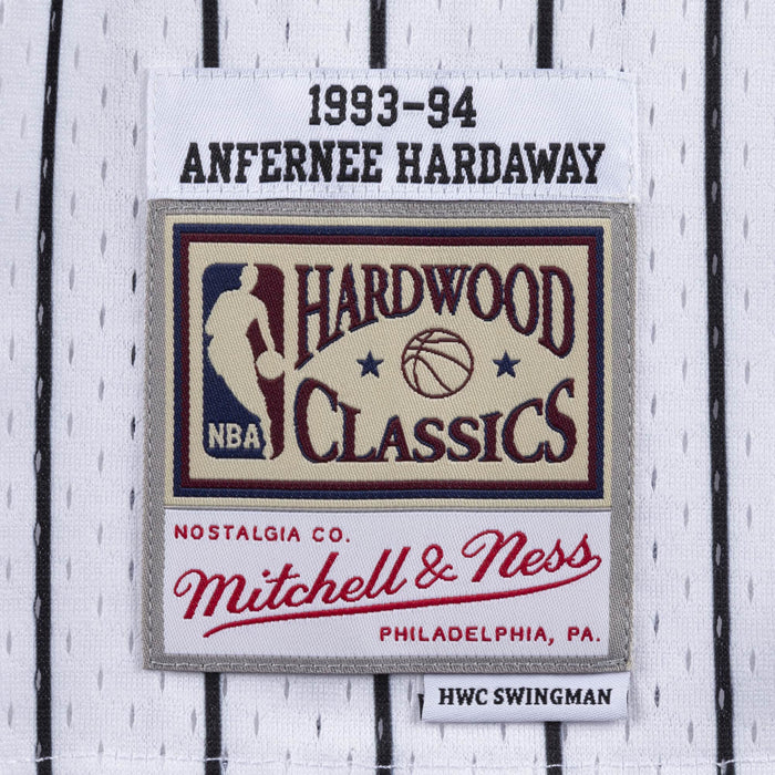 Anfernee Hardaway Orlando Magic NBA Mitchell & Ness Men's White 1993-94 Hardwood Classics Swingman Jersey