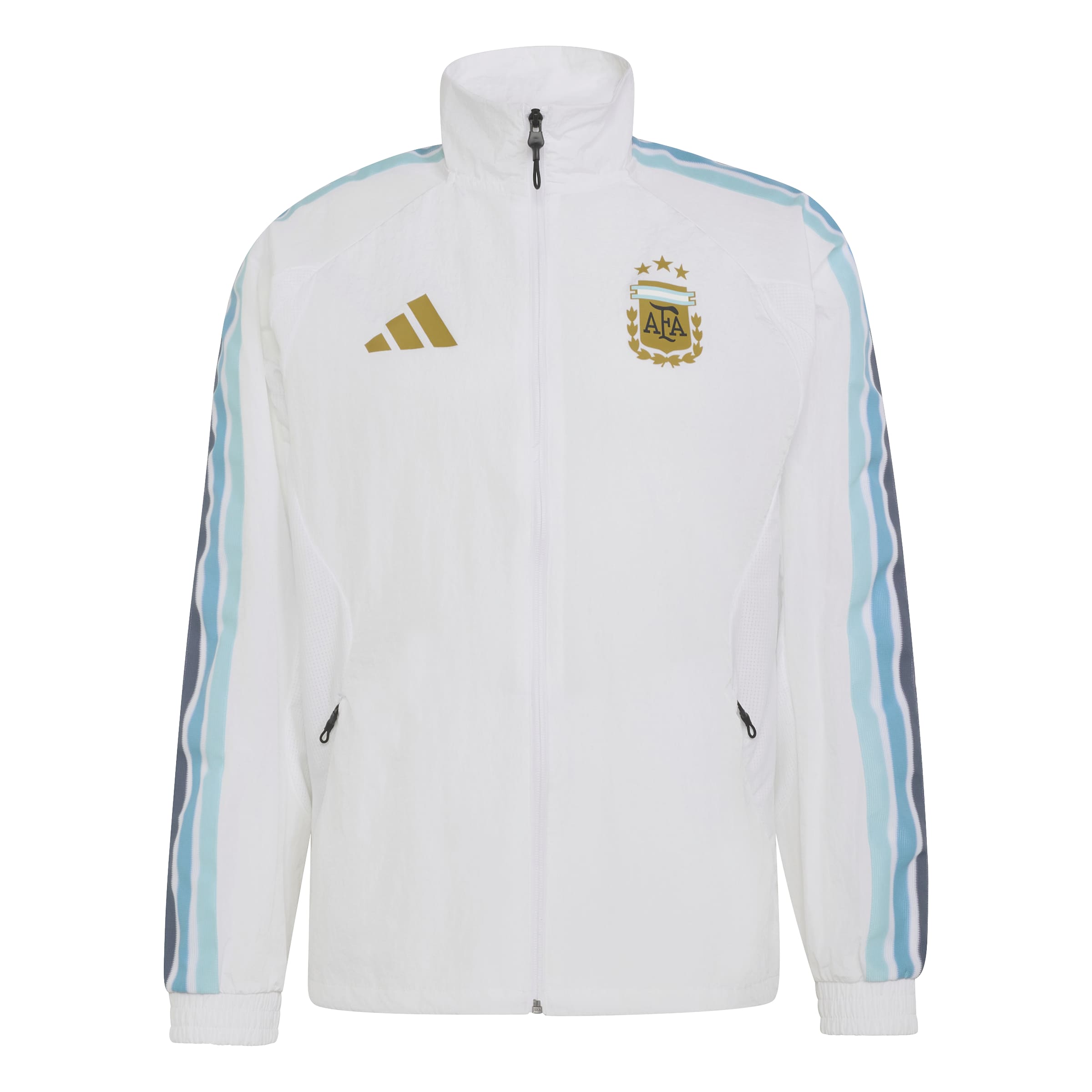 Argentina National Team FIFA Adidas Men's White Anthem Jacket