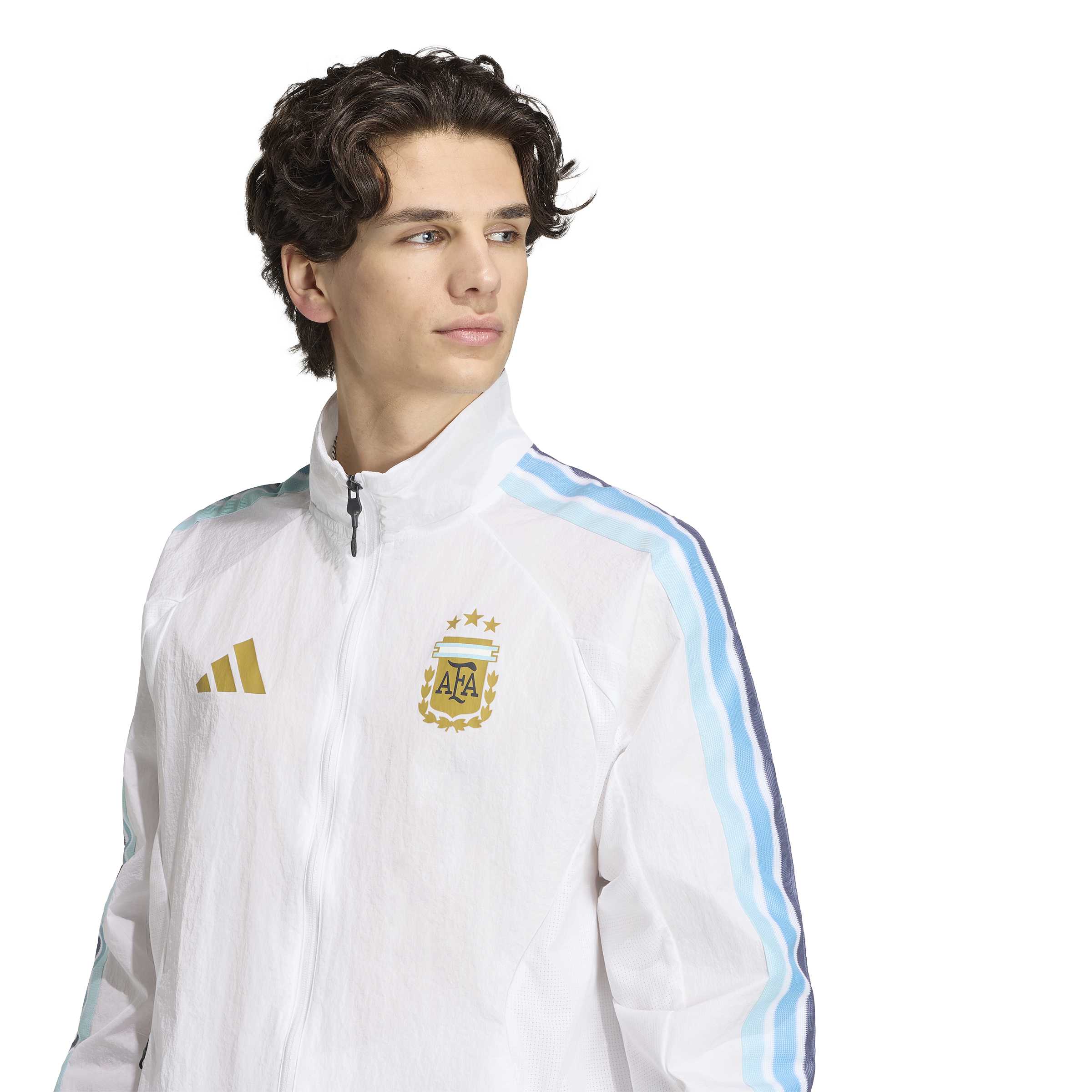 Argentina National Team FIFA Adidas Men's White Anthem Jacket