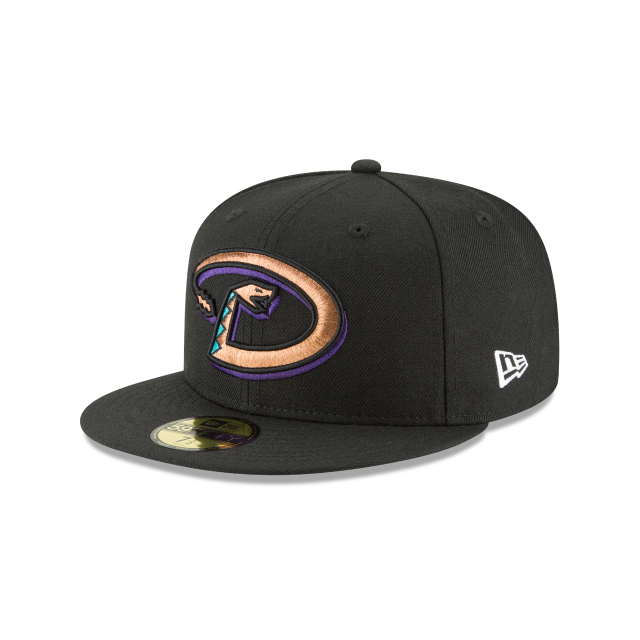 Casquette ajustée en laine Cooperstown 1999 Arizona Diamondbacks MLB New Era pour homme noire 59Fifty