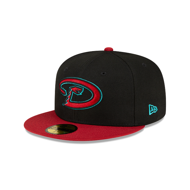 Arizona Diamondbacks MLB New Era Men's Black/Red 59Fifty Authentic Collection 2024 Road Fitted Hat