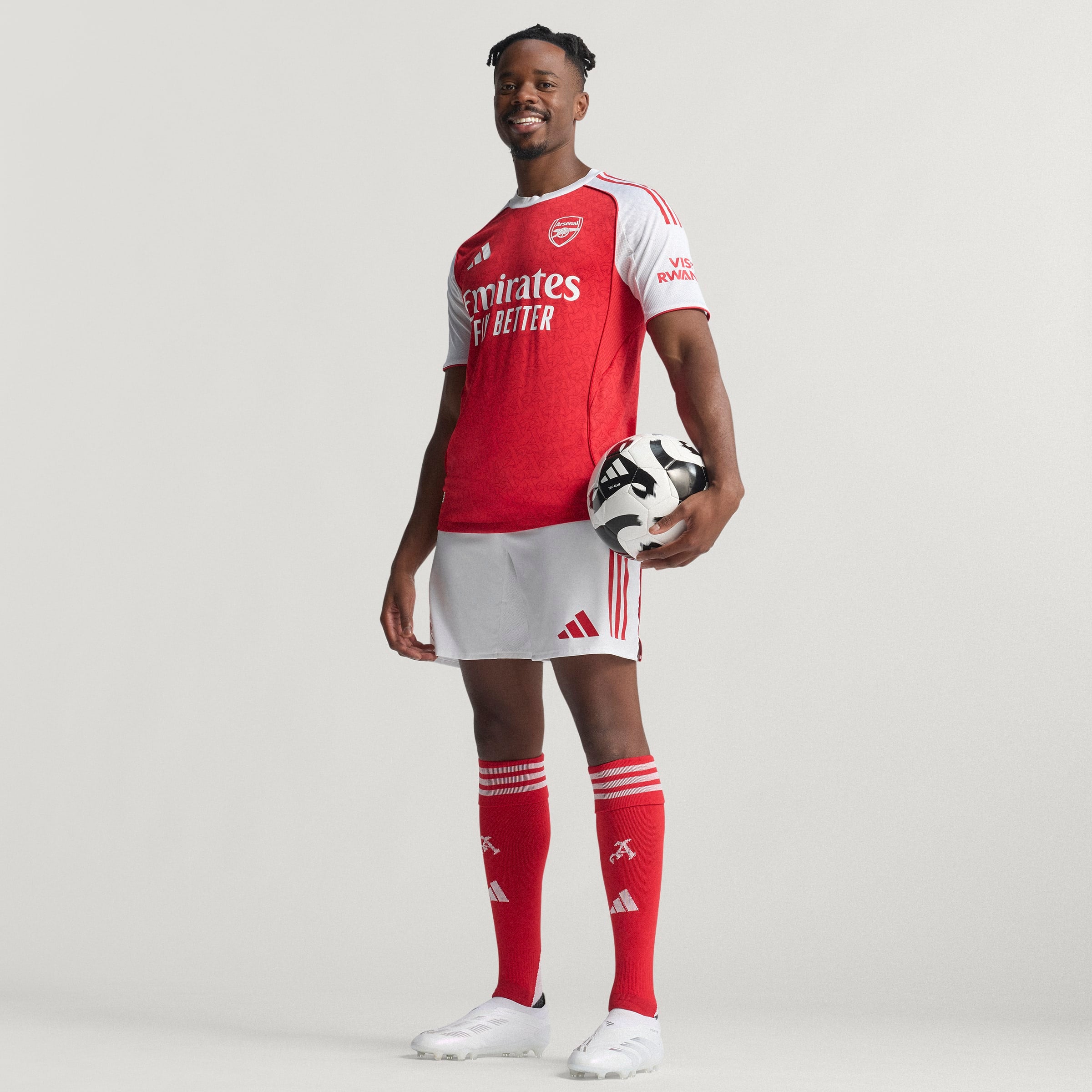 Arsenal FC EPL Adidas Men's Red 2025/26 Authentic Home Jersey