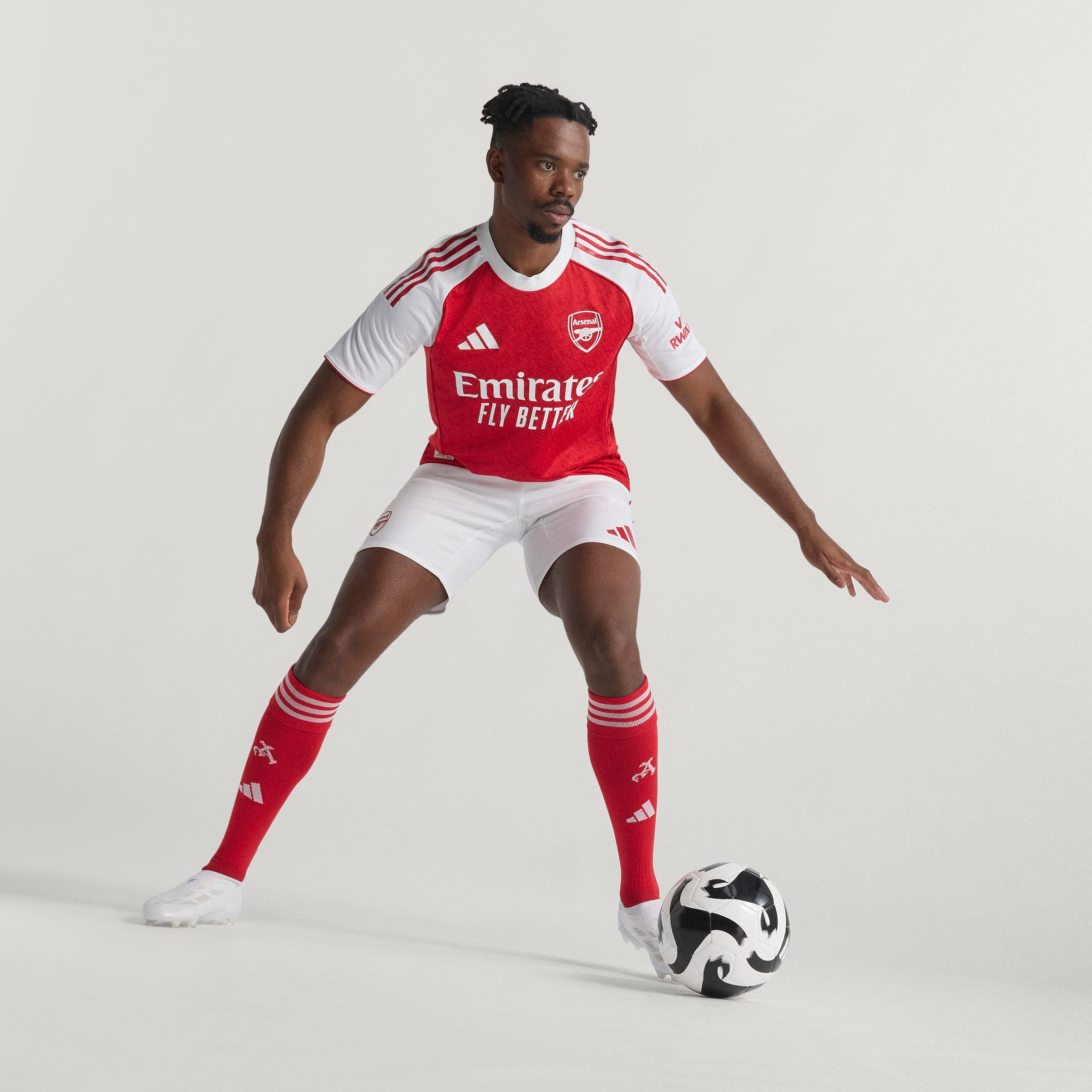 Arsenal FC EPL Adidas Men's Red 2025/26 Authentic Home Jersey