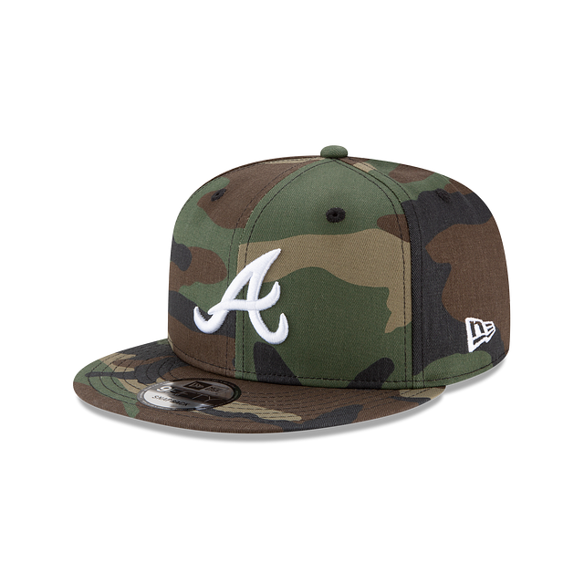 Atlanta Braves MLB New Era Snapback 9Fifty Camo Basic pour hommes