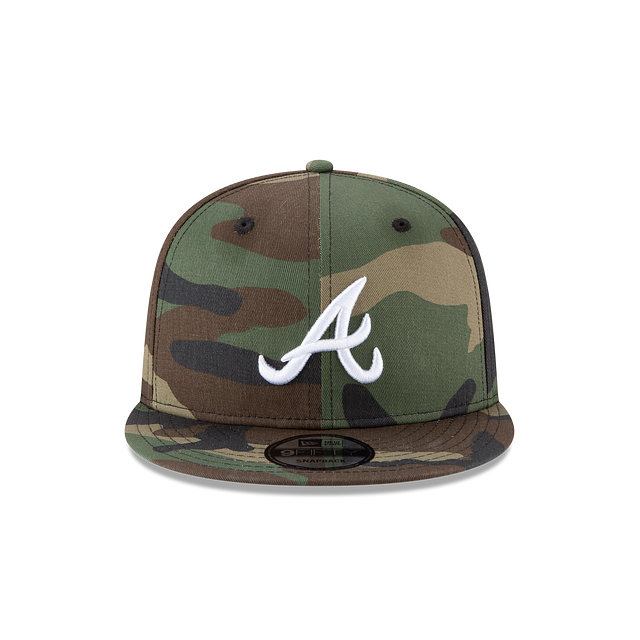 Atlanta Braves MLB New Era Snapback 9Fifty Camo Basic pour hommes