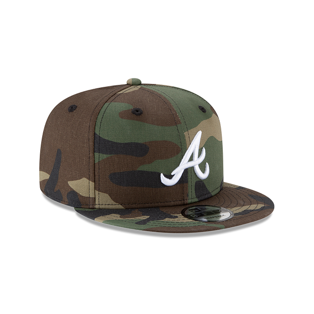 Atlanta Braves MLB New Era Snapback 9Fifty Camo Basic pour hommes