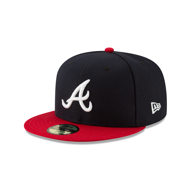 Atlanta Braves MLB New Era Men's Navy 59Fifty Authentic Collection On Field Home Fitted Hat
