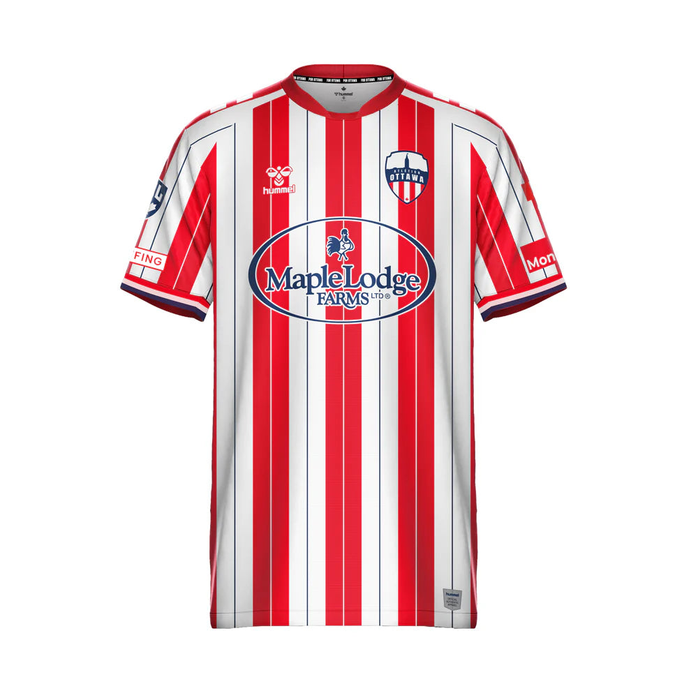 Atlético Ottawa CPL Hummel Men's Red/White 2026 Home Replica Jersey