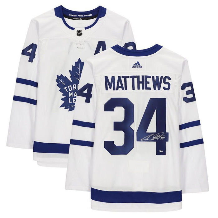 Auston Matthews Toronto Maple Leafs NHL Adidas White Autographed Authentic Jersey