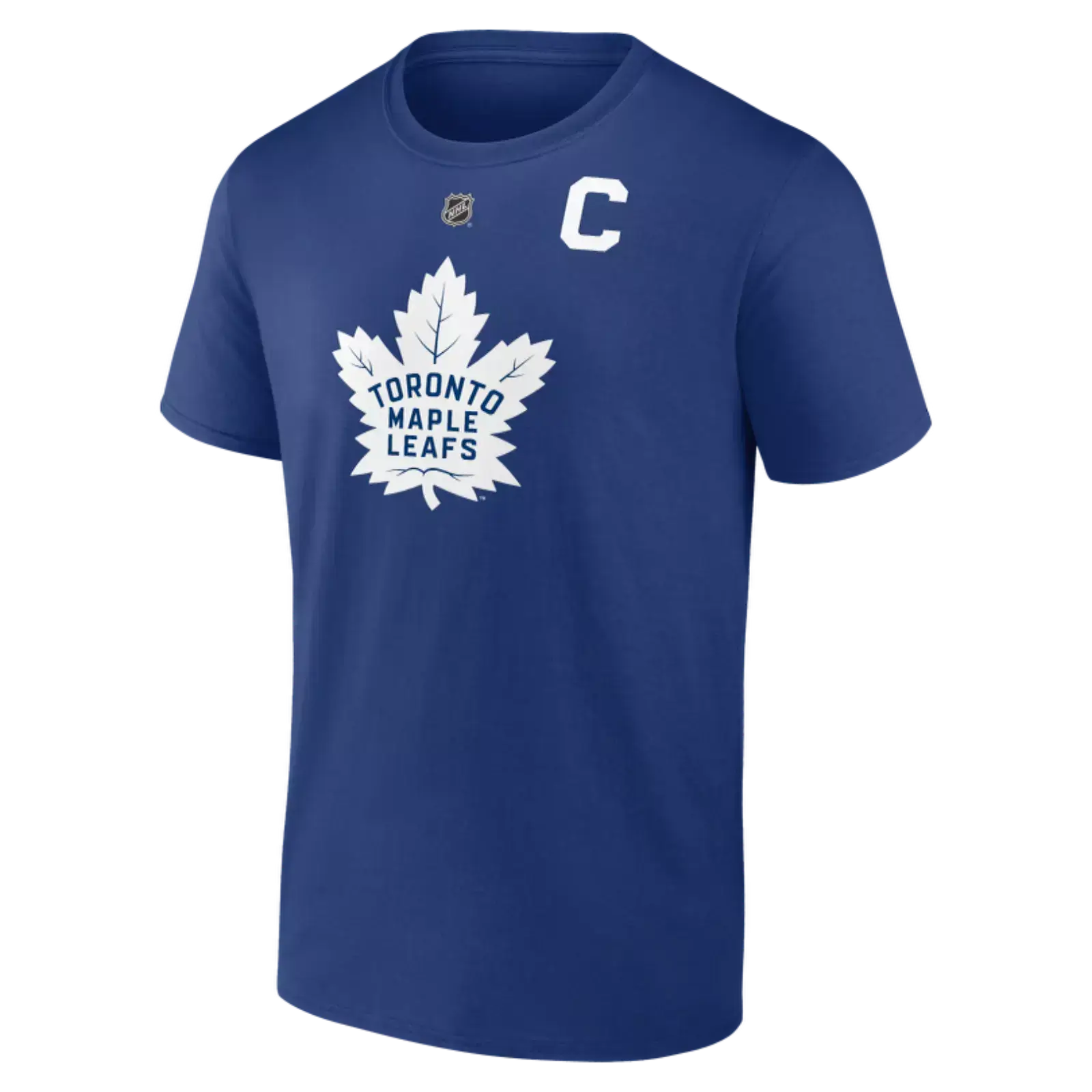 Auston Matthews Toronto Maple Leafs NHL Fanatics Branded Men's Royal Blue Authentic Captain T-Shirt