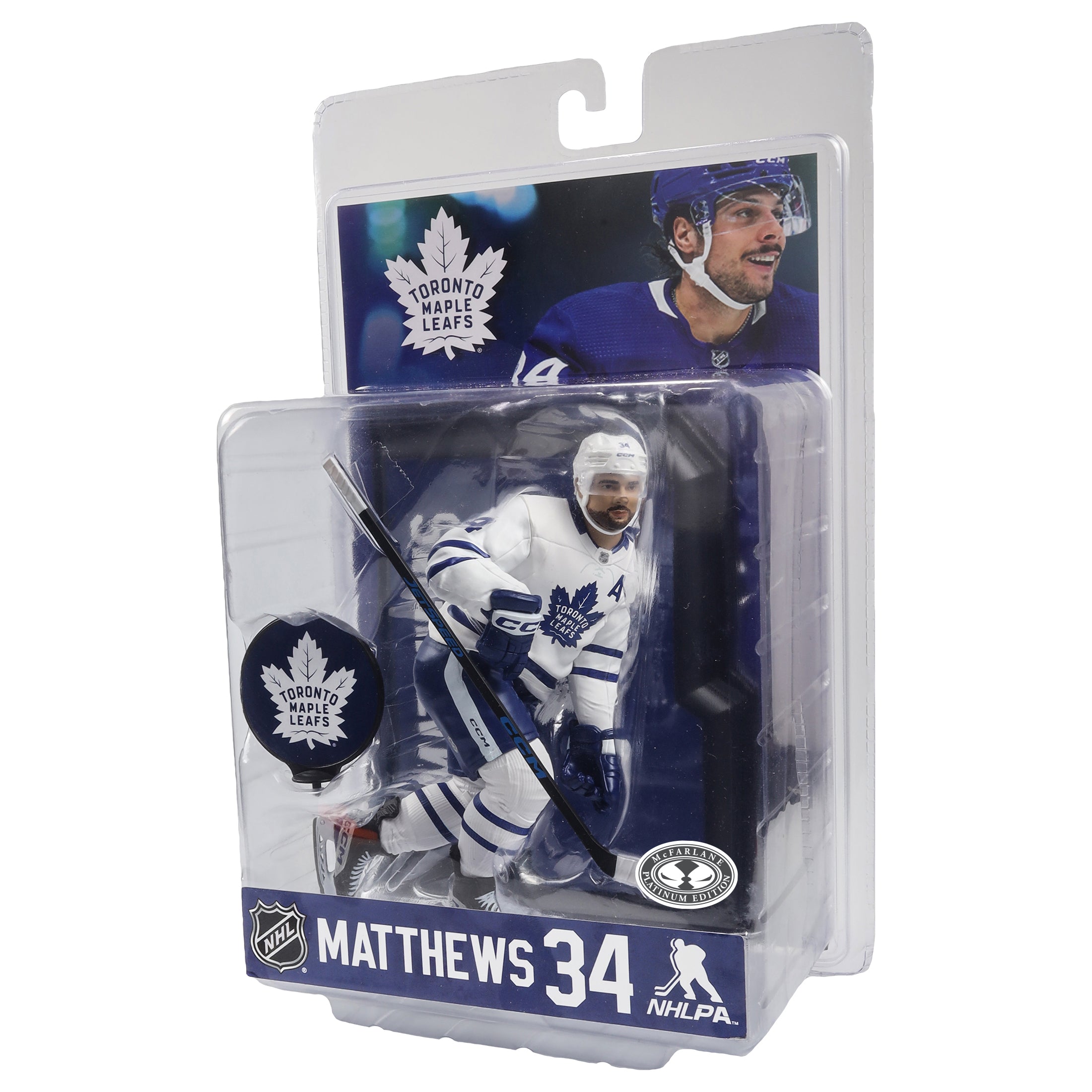 Auston Matthews Toronto Maple Leafs NHL McFarlane Toys Away Uniform Legacy Series 7" Action Figure