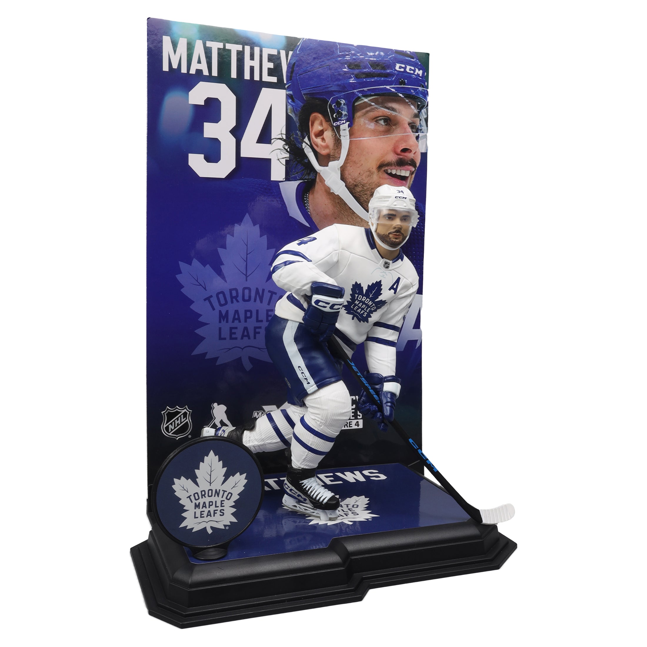 Auston Matthews Toronto Maple Leafs NHL McFarlane Toys Away Uniform Legacy Series 7" Action Figure