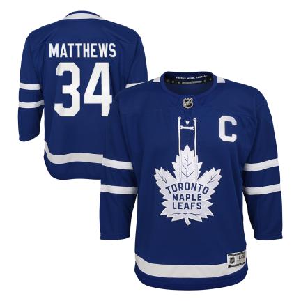 Maillot Royal Premier pour enfant Auston Matthews Toronto Maple Leafs NHL Outerstuff