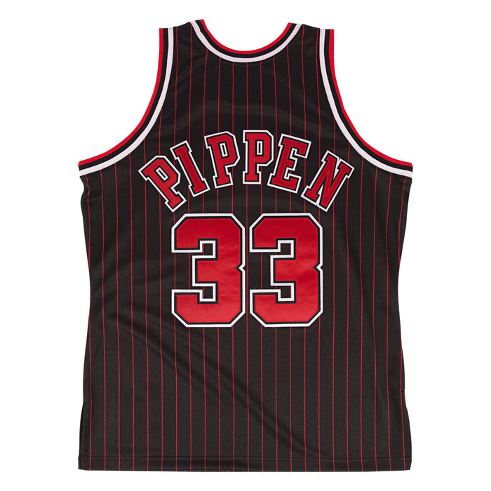 Scottie Pippen Chicago Bulls NBA Mitchell & Ness Men's Black 1995-96 Hardwood Classic Authentic Jersey