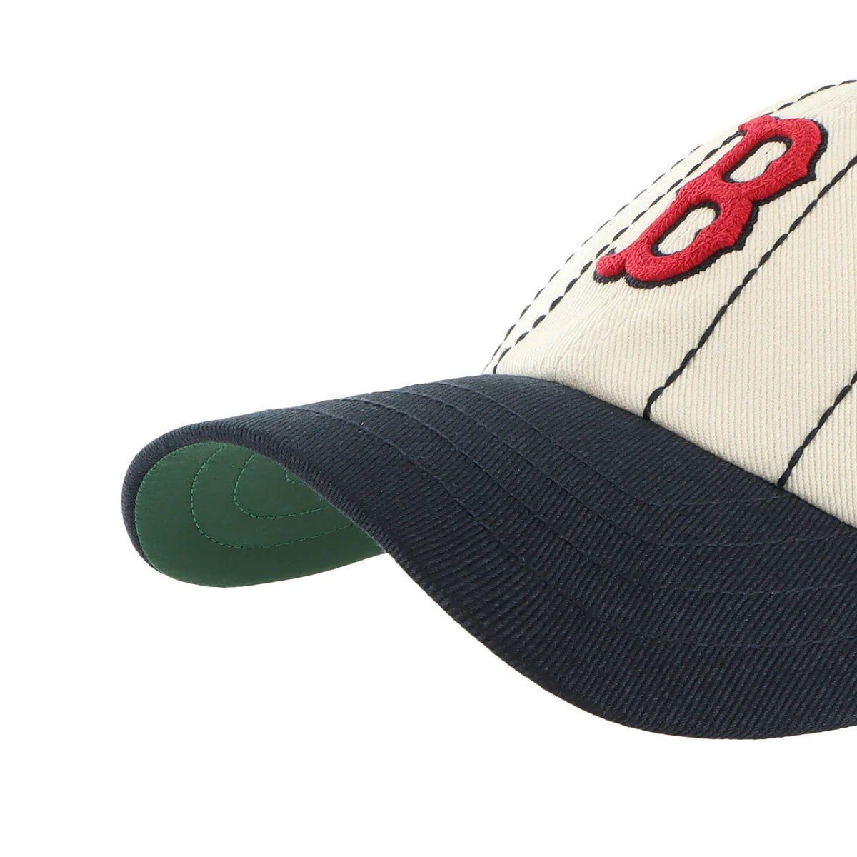Casquette Ajustable Homme Boston Red Sox MLB 47 Brand Beige Rawlings Pinstripe Clean Up