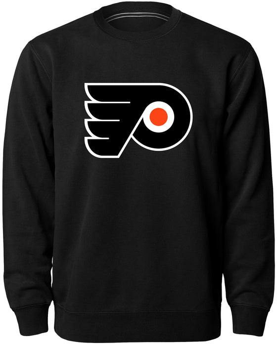 Philadelphia Flyers NHL Bulletin Men's Black Twill Logo Express Crew Sweater