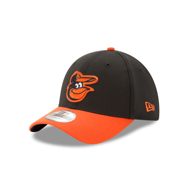 Baltimore Orioles MLB New Era Casquette extensible classique 39Thirty Team pour hommes, noir/orange