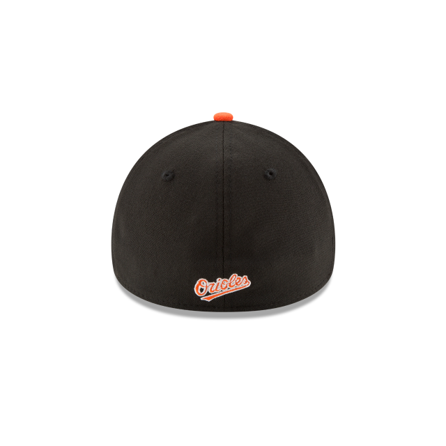 Baltimore Orioles MLB New Era Casquette extensible classique 39Thirty Team pour hommes, blanc/orange