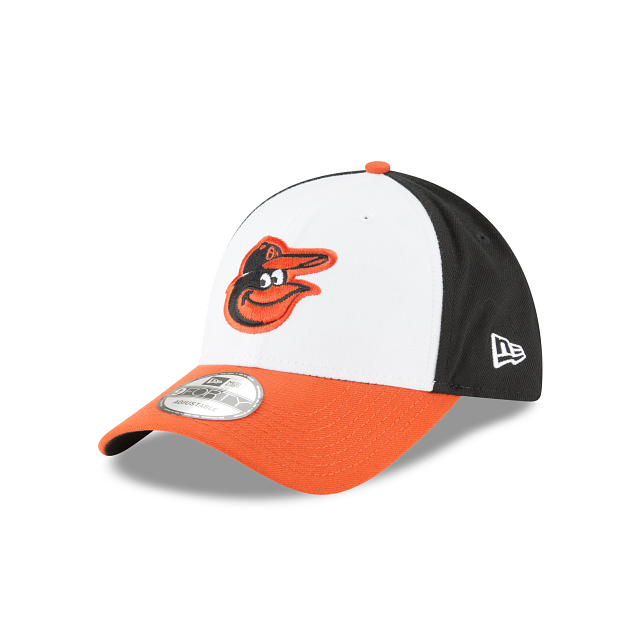Baltimore Orioles MLB New Era Youth White Orange 9Forty The League Adjustable Hat