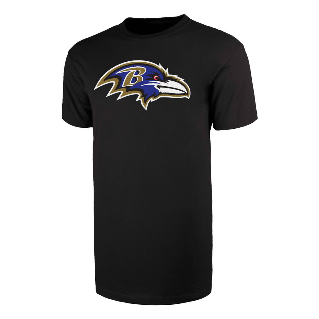 Baltimore Ravens NFL 47 Brand T-shirt de fan noir avec logo principal pour hommes