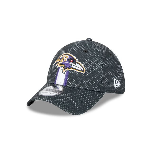 Casquette extensible noire 39Thirty 2024 Sideline pour homme des Baltimore Ravens NFL New Era