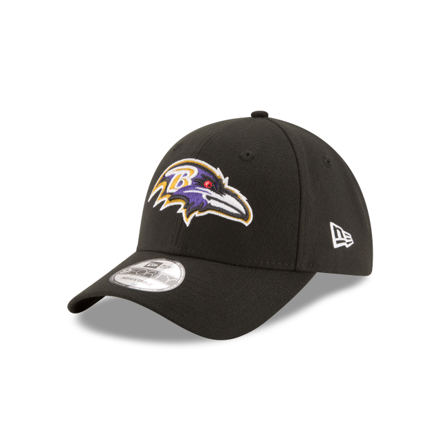 Baltimore Ravens NFL New Era Casquette réglable noire 9Forty The League pour hommes