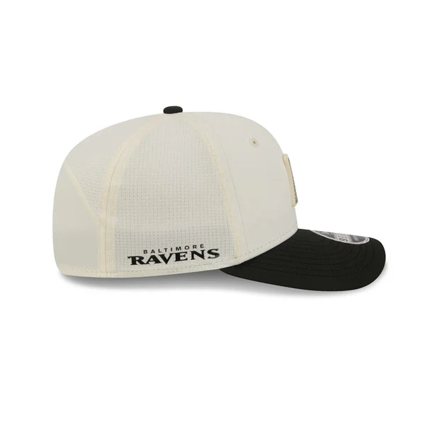 Baltimore Ravens NFL New Era Men's Cream/Black 9Seventy 2026 NFL Training Camp Snapback