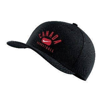 Canada Basketball FIBA Nike Men's Black Swoosh Flex Hat