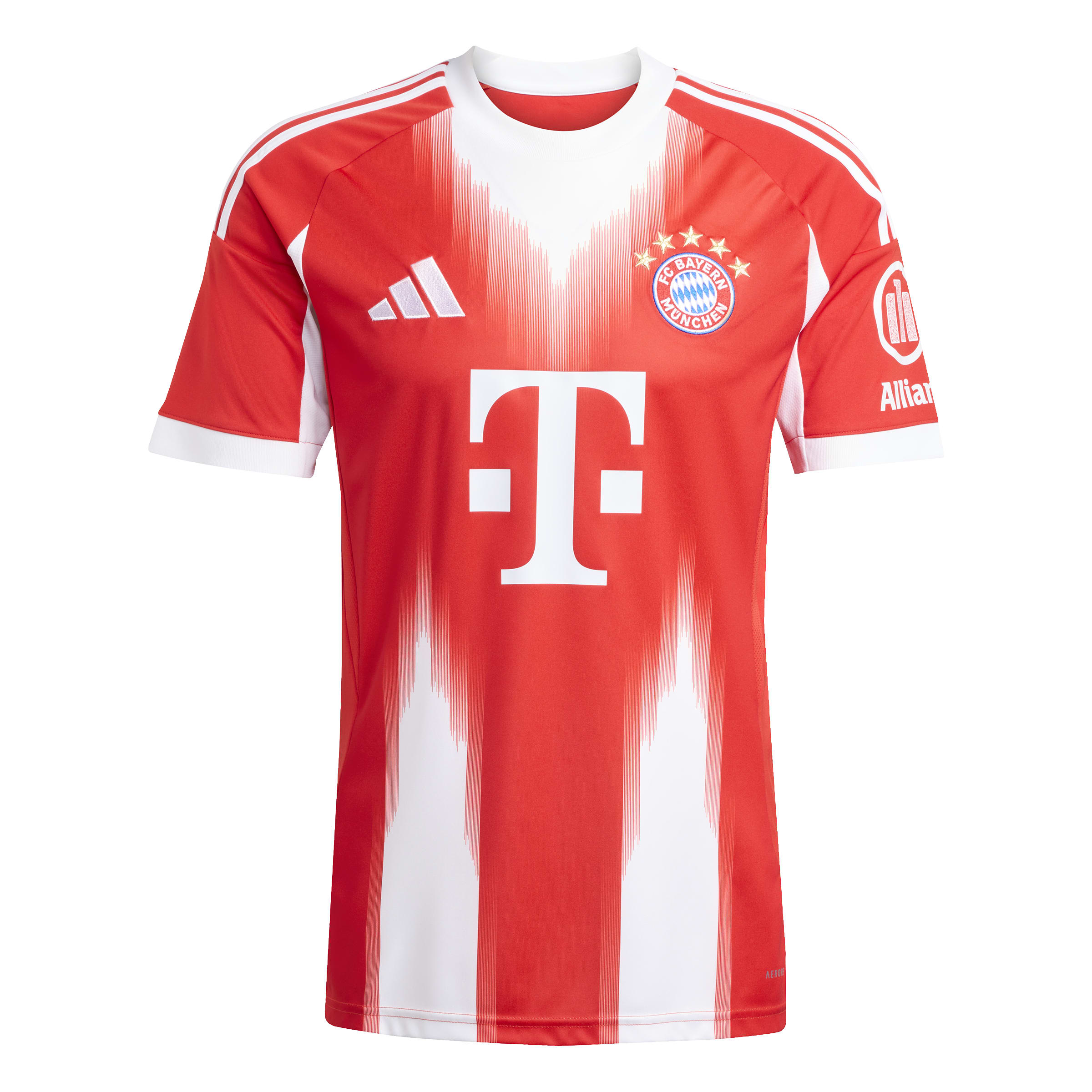 Bayern Munich Bundesliga Adidas Men's White/Red 2025/26 Home Replica Jersey