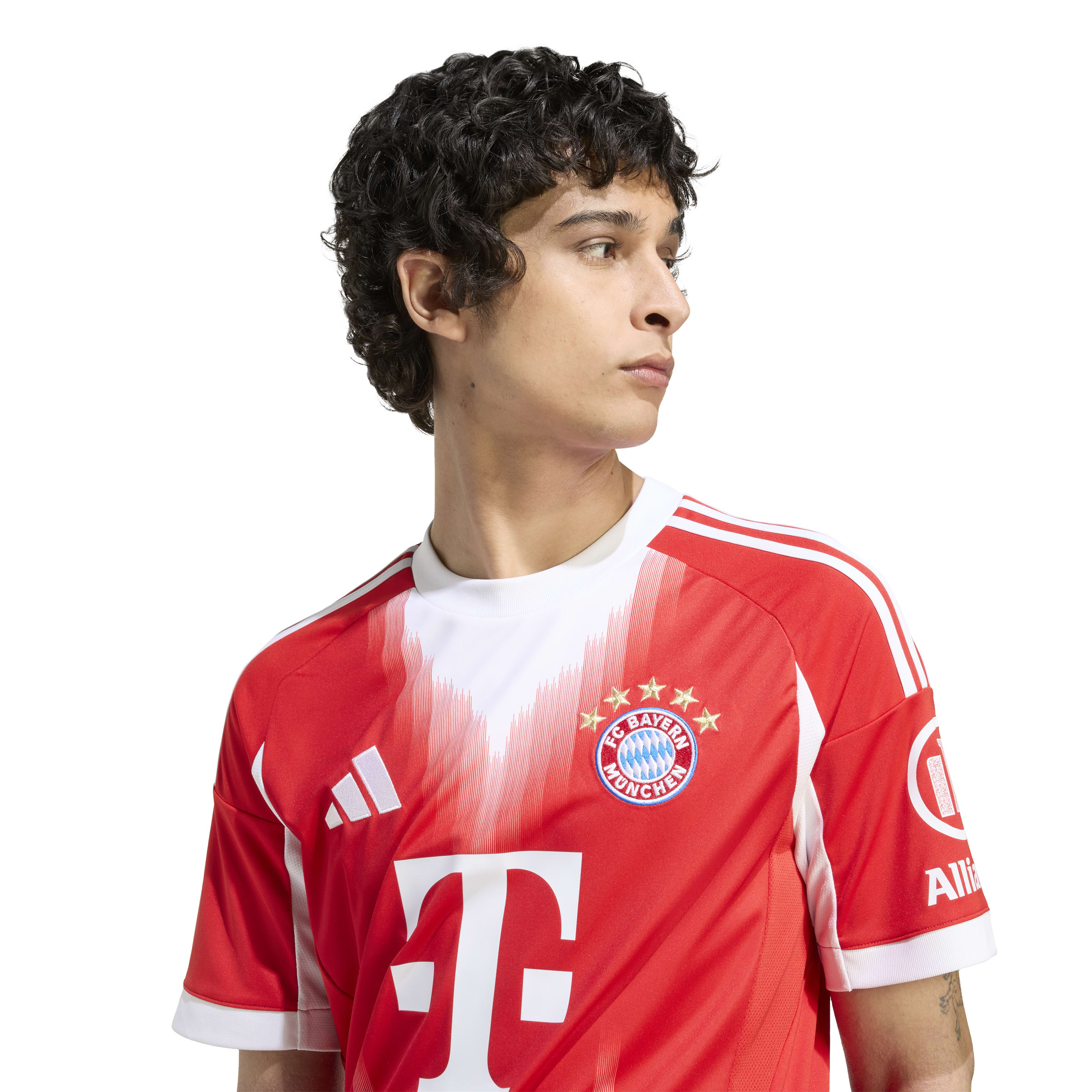 Bayern Munich Bundesliga Adidas Men's White/Red 2025/26 Home Replica Jersey