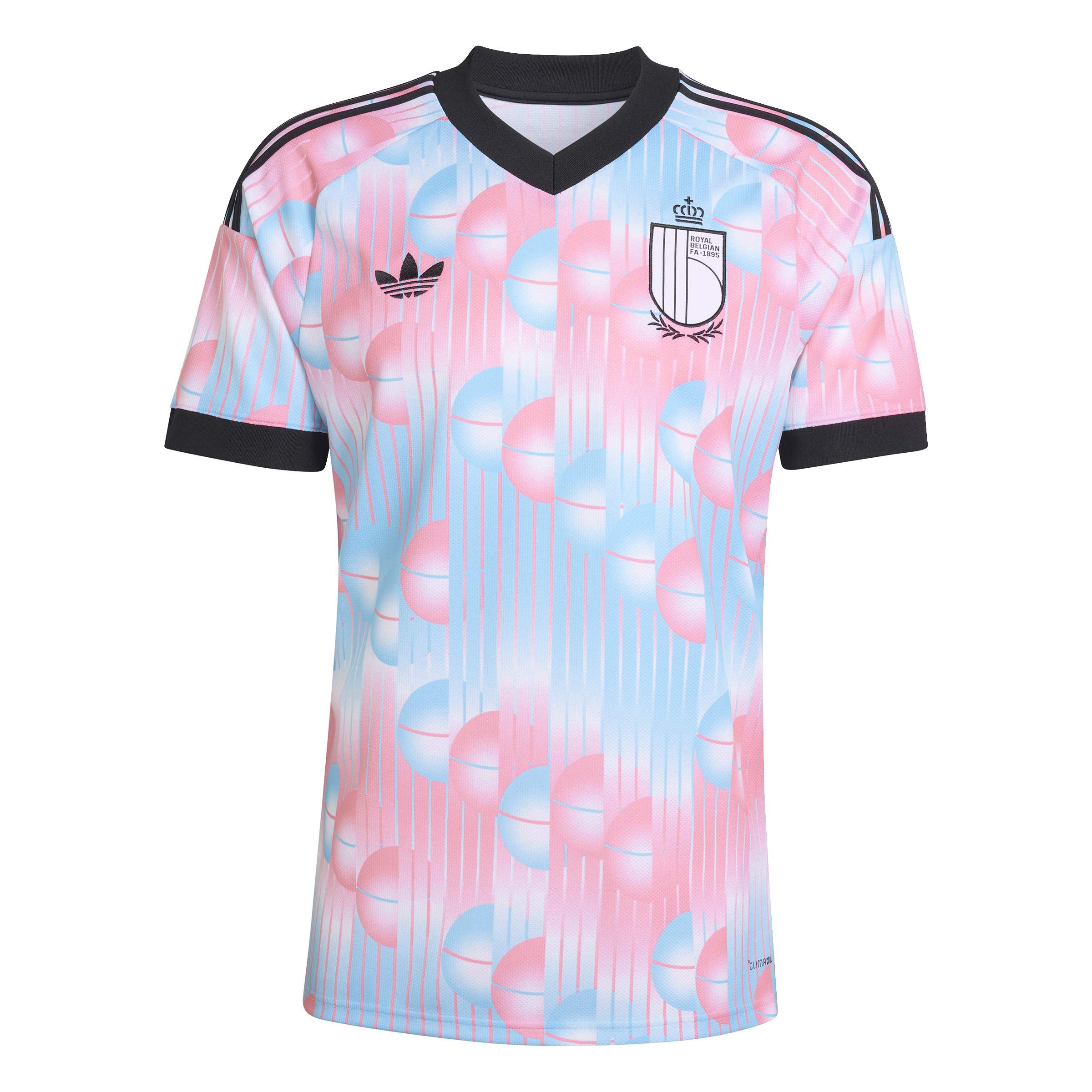 Belgium National Team FIFA Adidas Men's Pink/Light Blue 2026 Replica Away Jersey