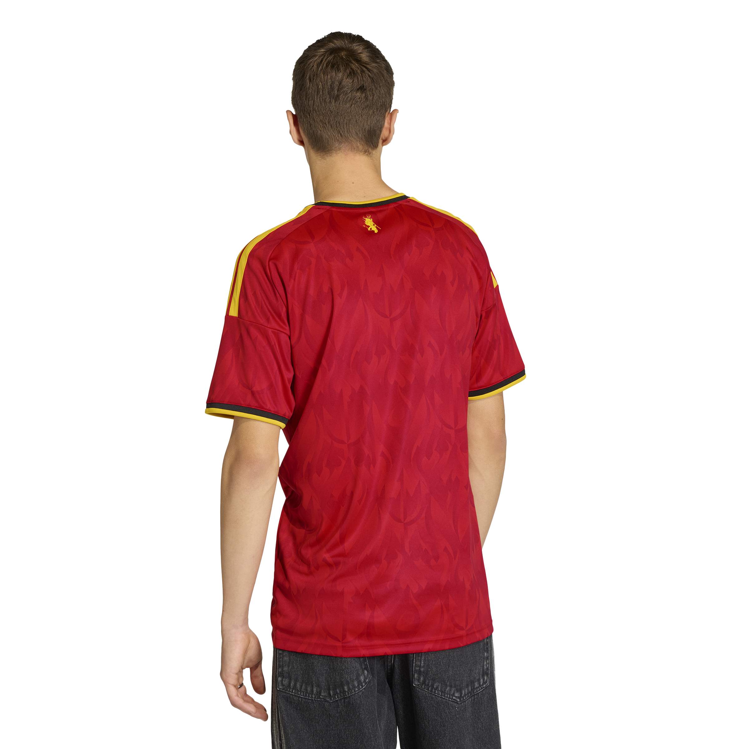 Maillot domicile réplique rouge FIFA Adidas de l'équipe nationale belge pour homme, saison 2025/26