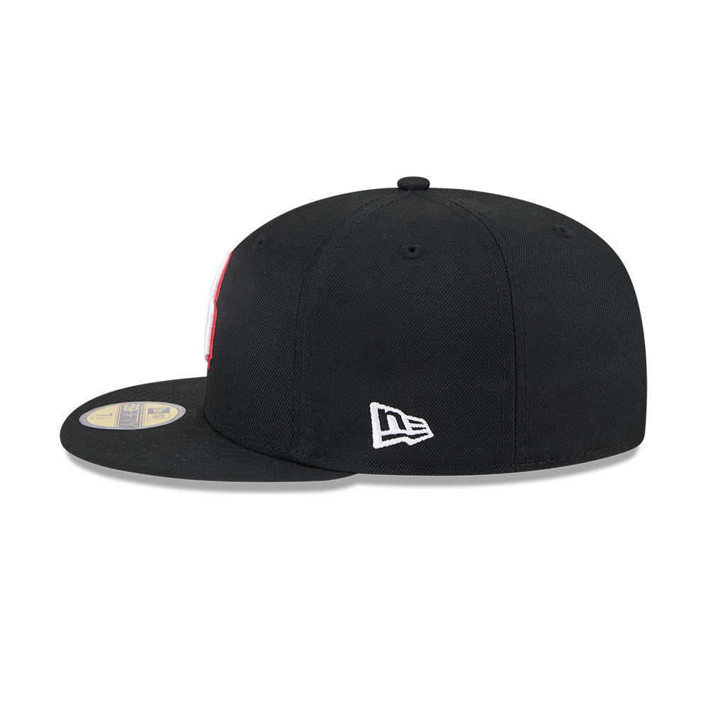 Casquette ajustée noire 59Fifty Authentic Collection pour homme des Birmingham Barons MiLB New Era