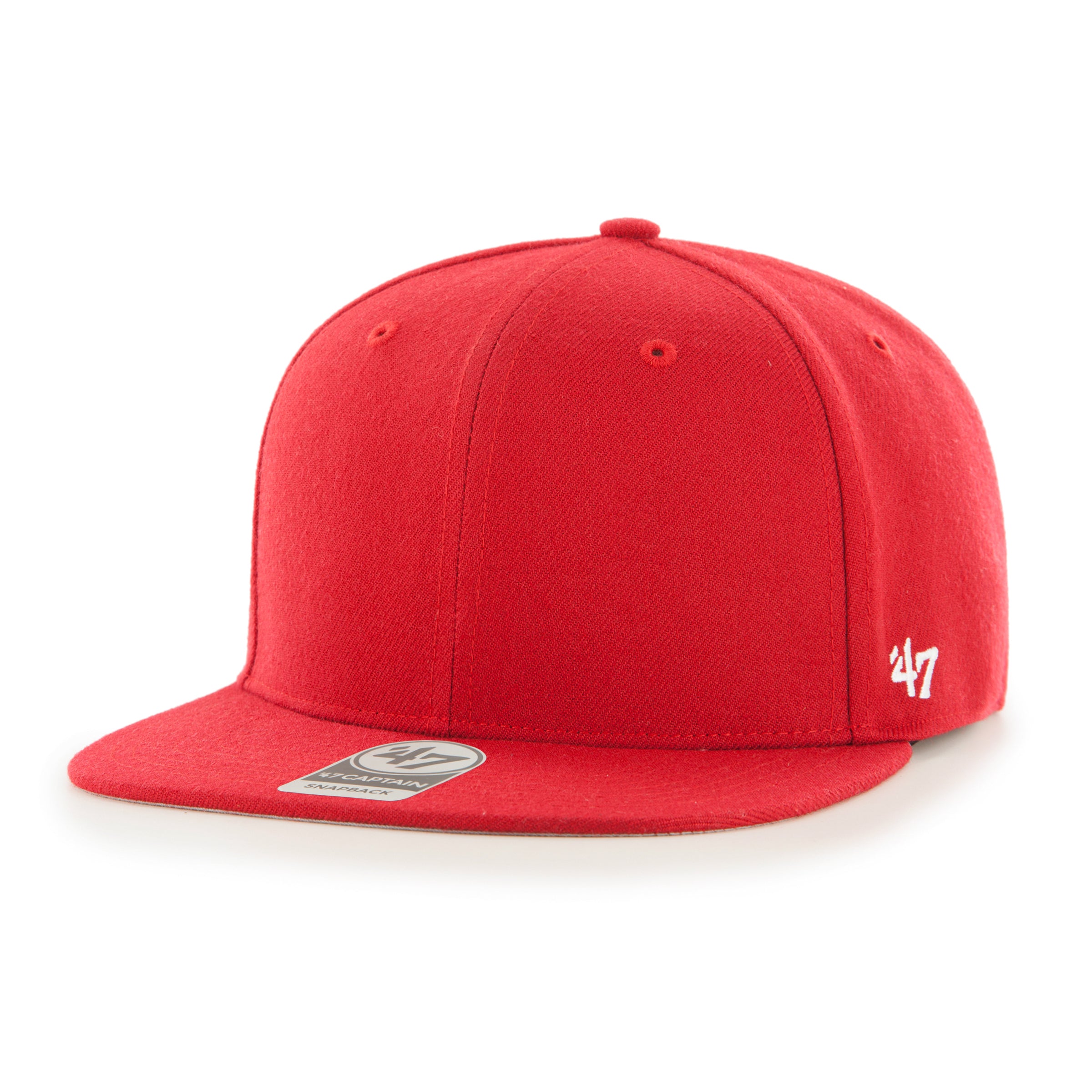 Casquette Snapback rouge Captain Blank 47 Brand pour hommes