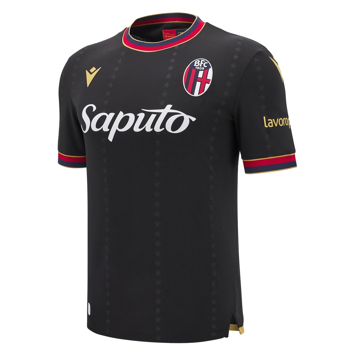 Bologna FC Serie A Macron Men's Black 2024/25 Authentic Jersey