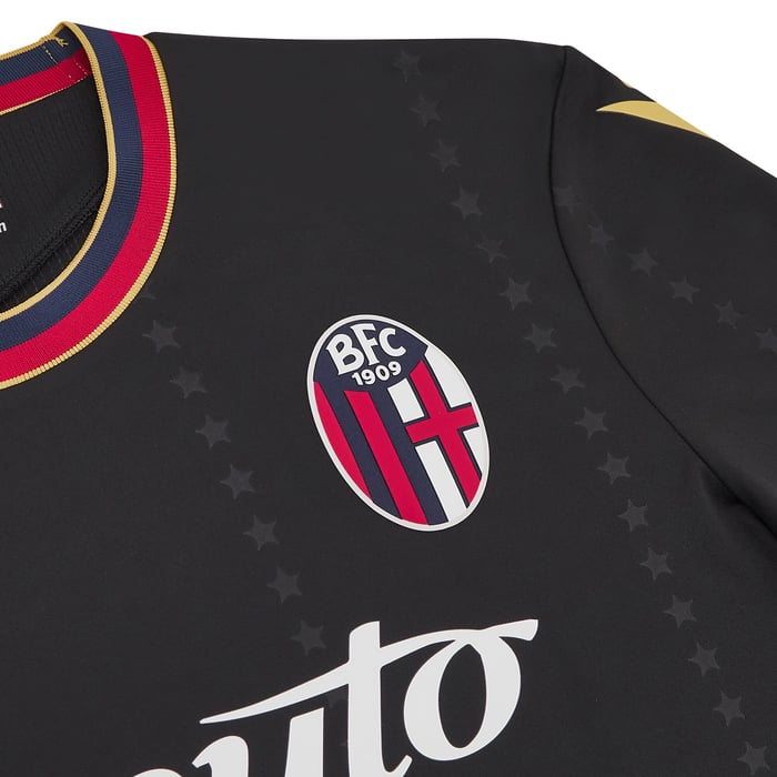 Bologna FC Serie A Macron Men's Black 2024/25 Authentic Jersey