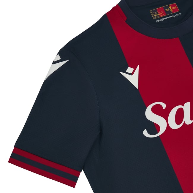 Bologna FC Serie A Macron Men's Red 2024/25 Authentic Jersey