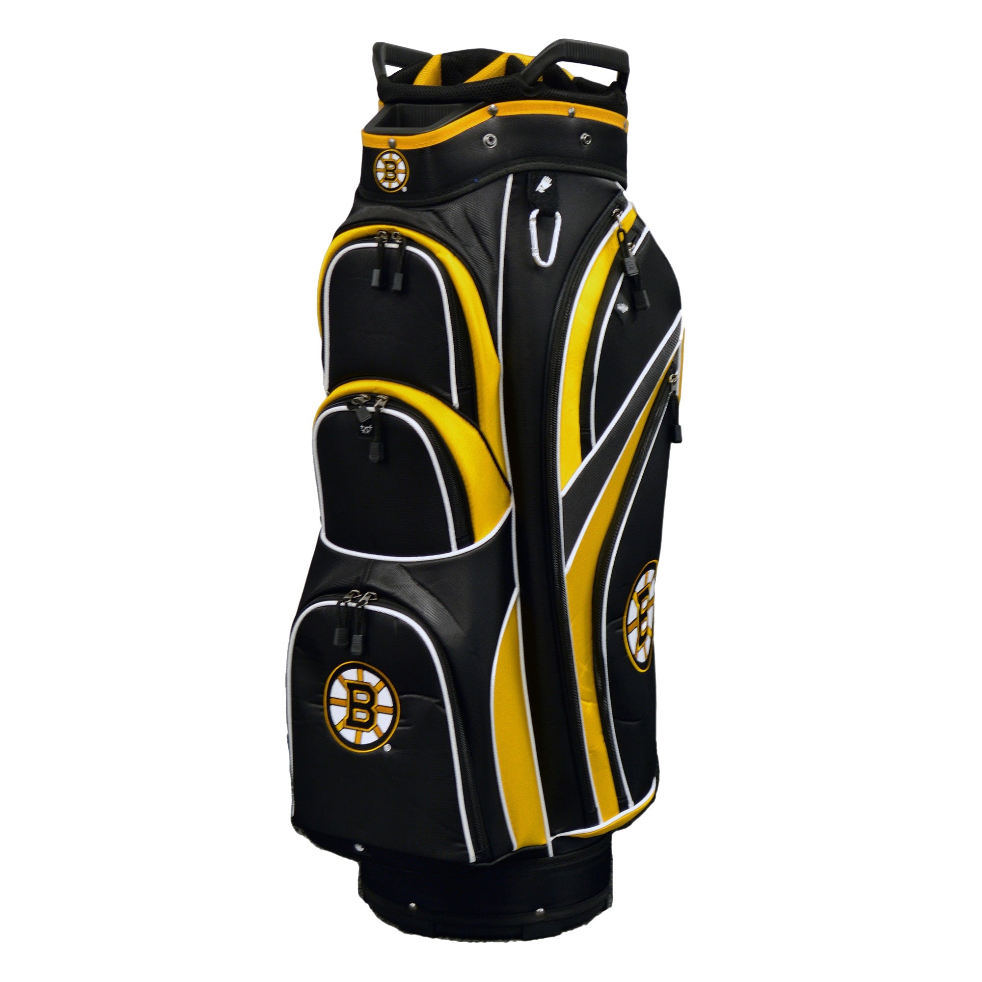 Sac de chariot de golf noir/jaune LNH des Bruins de Boston