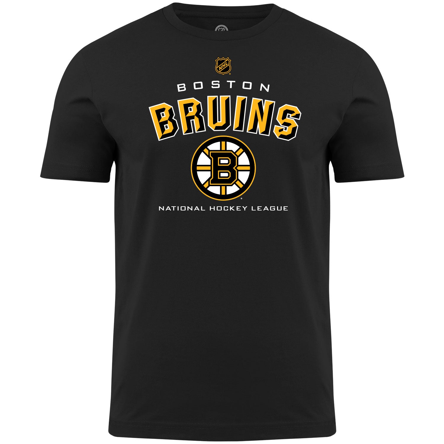 Boston Bruins NHL Bulletin Men's Black Bevel T-Shirt