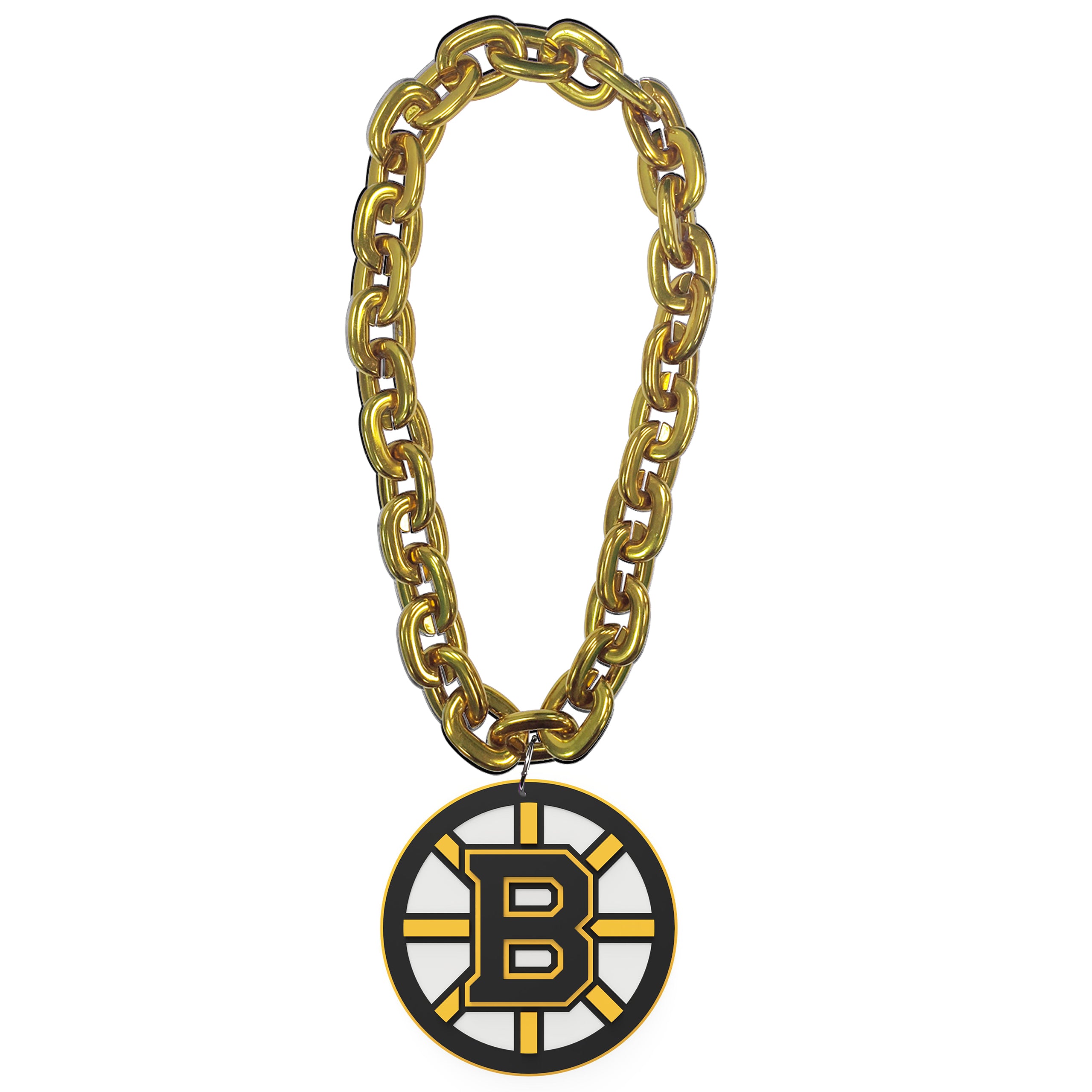 Collier chaîne en or FanFave FanChain des Bruins de Boston de la LNH