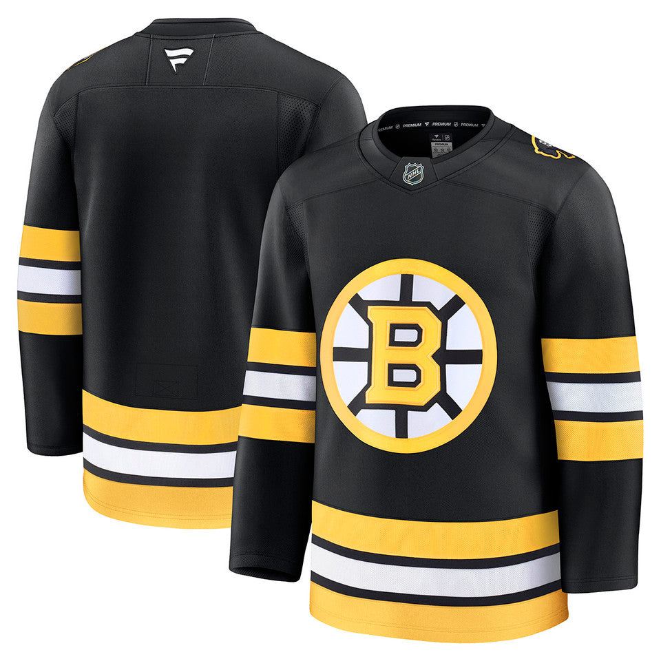 Maillot noir premium centenaire des Bruins de Boston (NHL) de marque Fanatics pour hommes