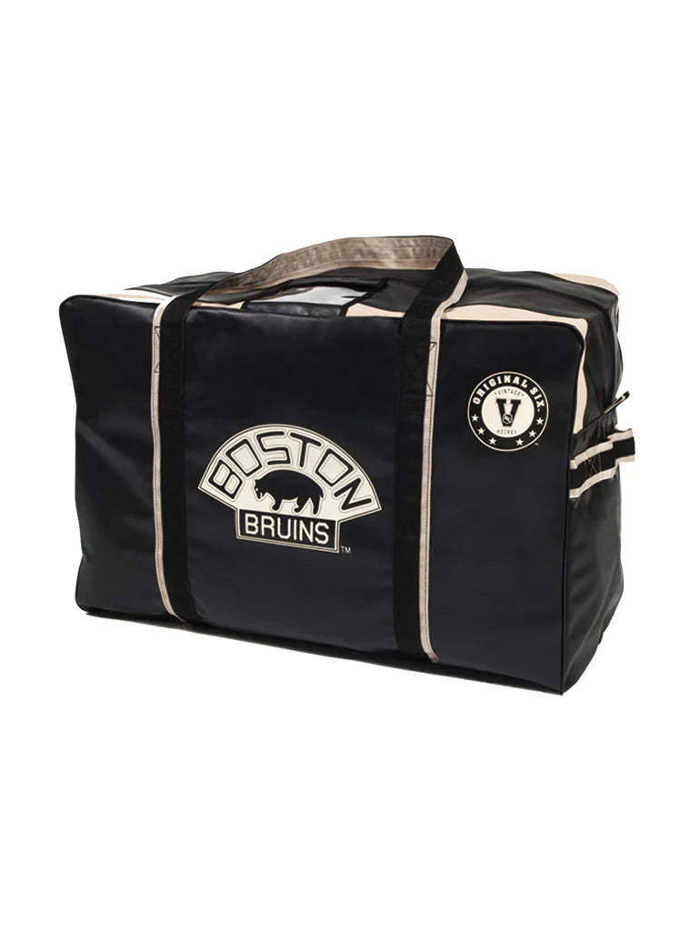 Sac de transport de hockey senior vintage Inglasco Original 6 des Bruins de Boston LNH