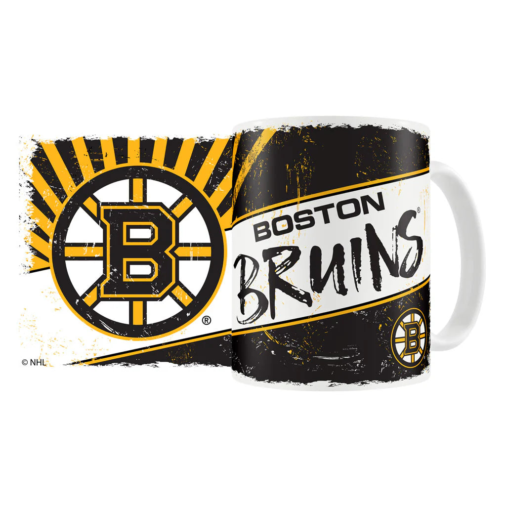 Boston Bruins NHL Mustang 15oz Classic Design Sublimated Mug