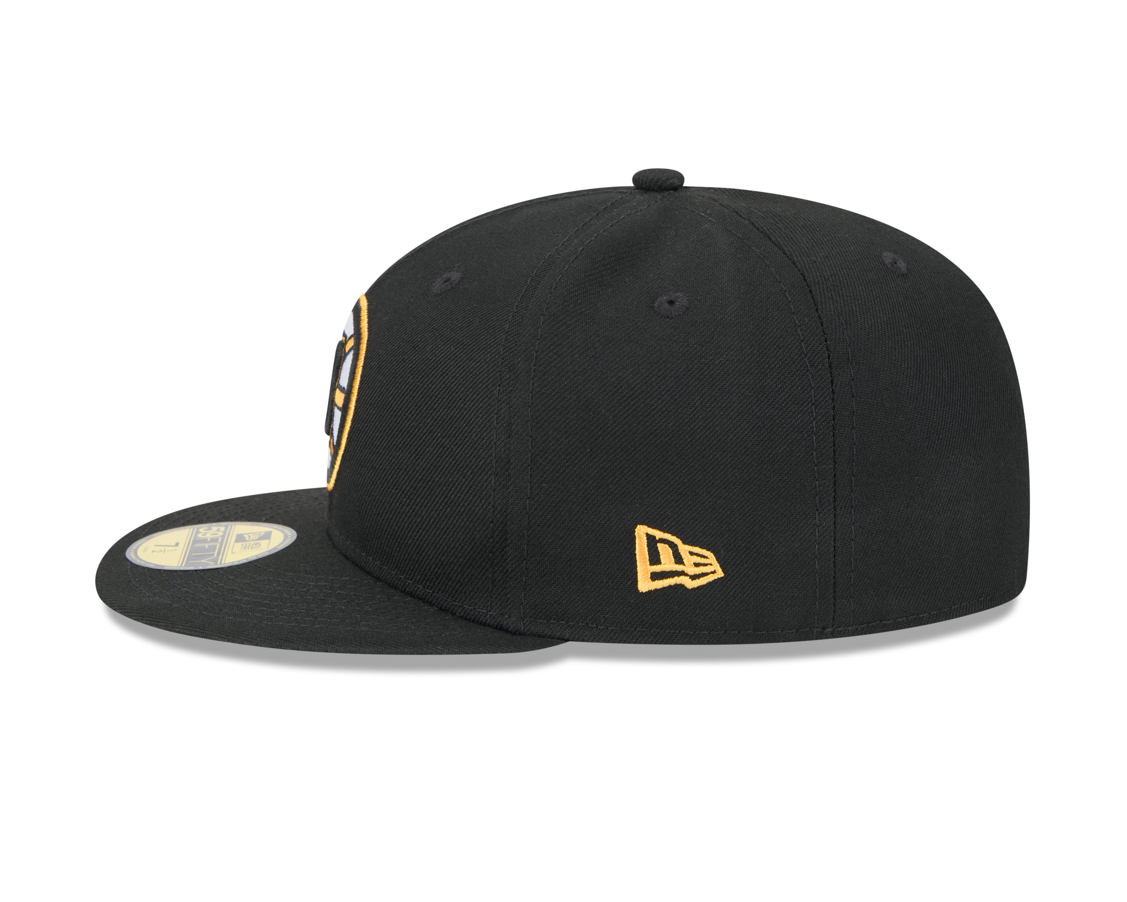 Boston Bruins NHL New Era Men's Black 59Fifty Core Fitted Hat