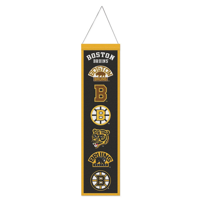 Boston Bruins NHL WinCraft 8"x32" Wool Heritage Logo Banner