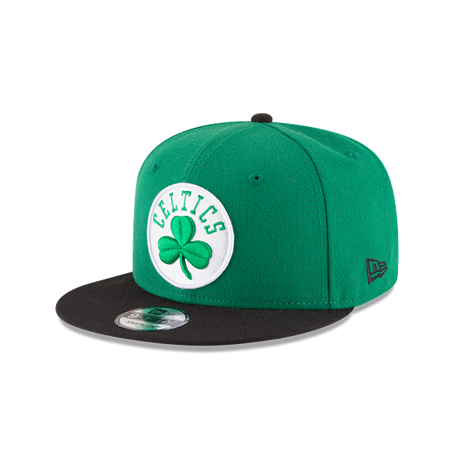 Boston Celtics NBA New Era pour hommes, vert/noir 9Fifty Two Tone Snapback